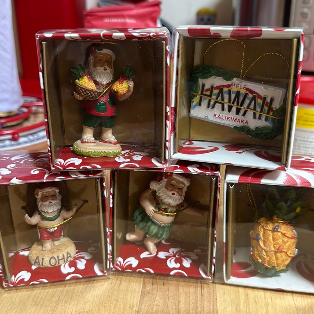 Hawaiian Christmas Ornaments